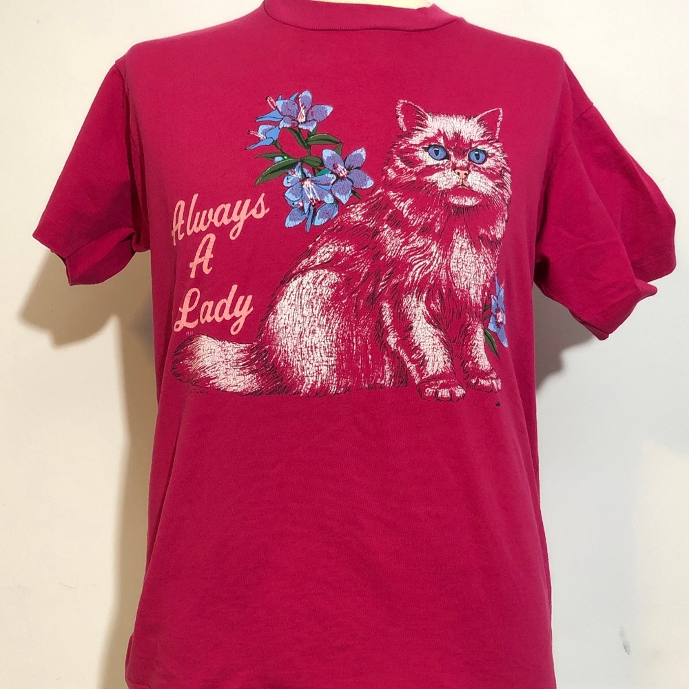 Vintage 80s 90s Single Stitch T-Shirt Cats GRAIL